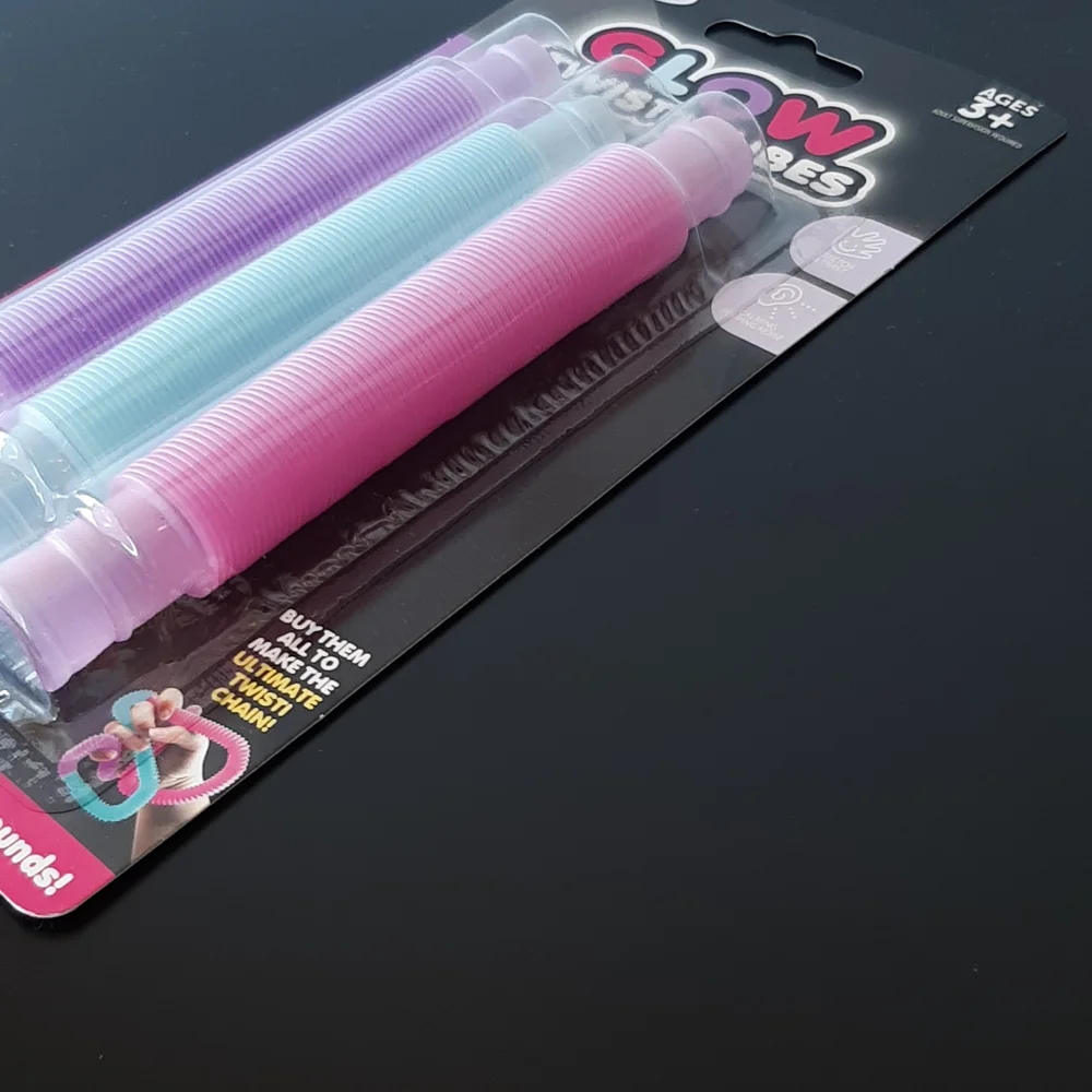 Twisti Tubes Pop Tube Sensory Fidget Toy Grafix 3-count - Picture 2 of 6